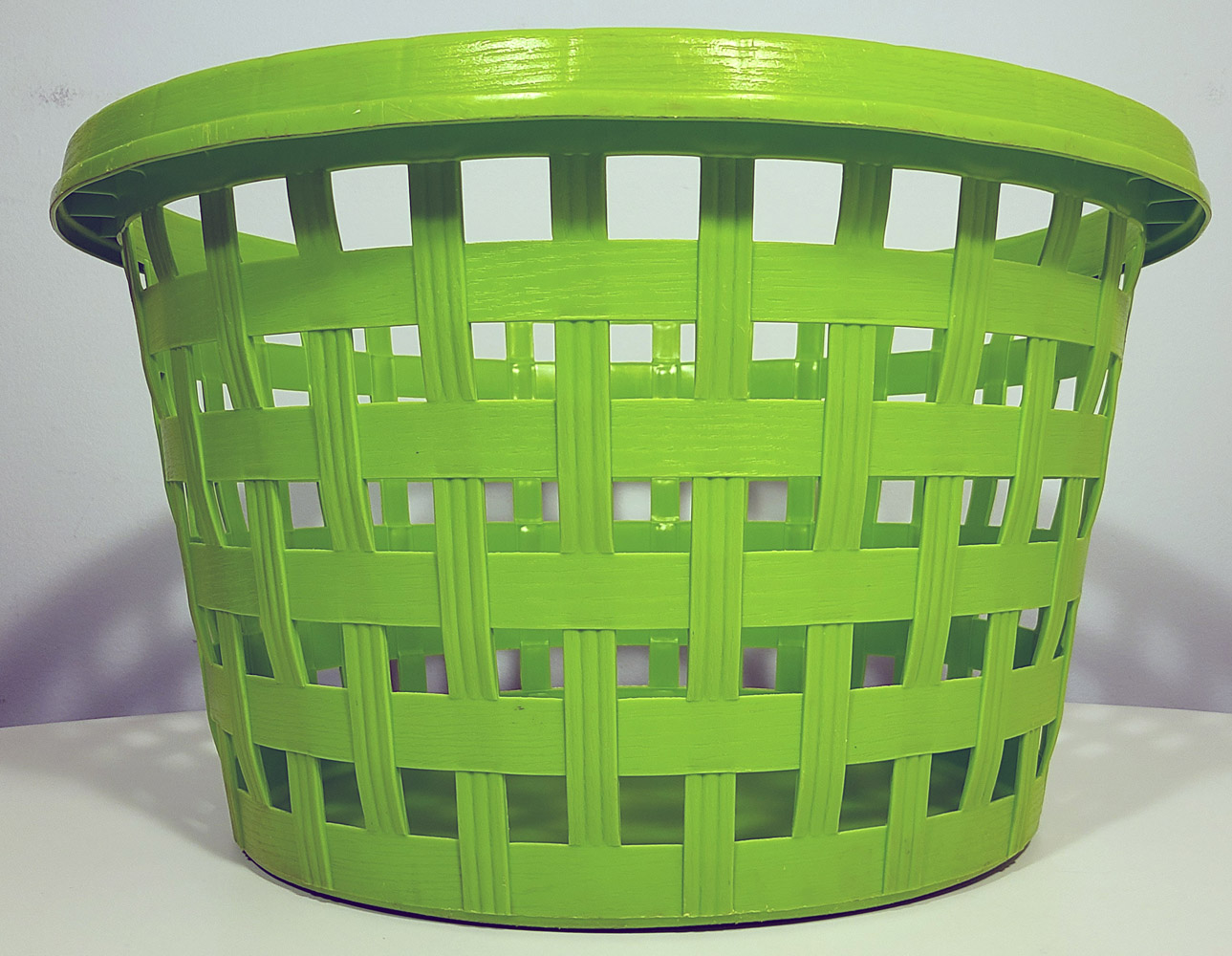 Set of 3 Vintage Rubbermaid Laundry Basket Hamper Wash Gold Green Yellow  2965